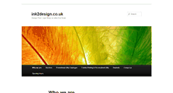 Desktop Screenshot of ink2design.co.uk